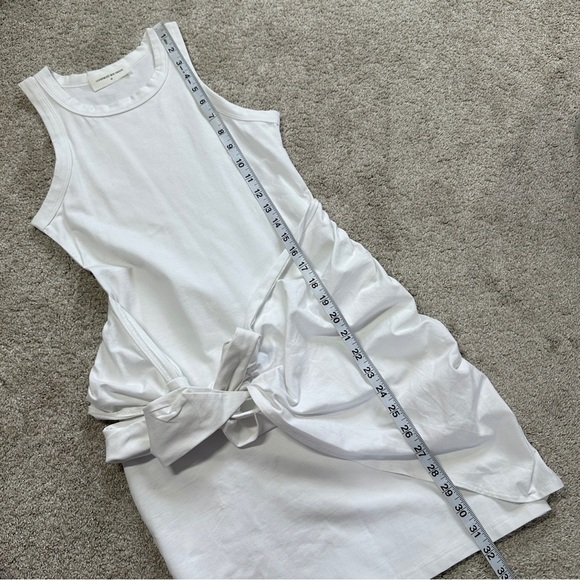 Goodnight Macaroon Aimee Front Tied Wrap Tank Dress Sleeveless in White Size M - Picture 11 of 12